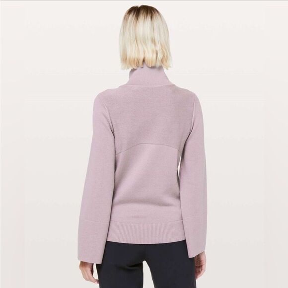 Lululemon Merino Wool City Trek Turtleneck Sweater Smoky Blush - Picture 4 of 9